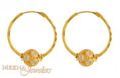 22K Gold Hoop Earrings ( Hoop Earrings )