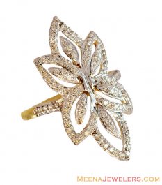 Exclusive Floral Diamond Ring 18K