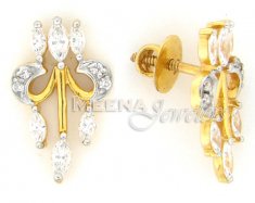 22 Kt Gold Signity Earring ( Signity Earrings )