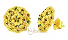 Gold Tops with enamel work ( 22 Kt Gold Tops )