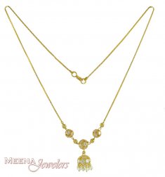 22k Gold Chain  with jhumki