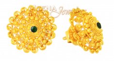 22Karat Gold Earrings with Filigree 