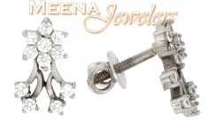 18Kt White Gold Earring ( White Gold Earring )