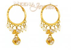 22Kt Gold Hoop Earrings ( Hoop Earrings )