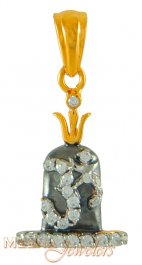 22kt Shiva Lingam pendant with OM