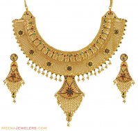 Indian Bridal Necklace Set (22 Kt)