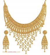 22K Gold Bridal Necklace Set