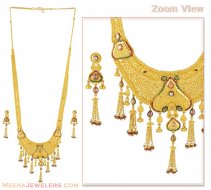 22K Gold Patta set with Stones