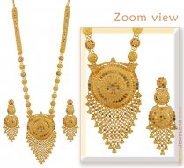 22K Indian Bridal Necklace Set