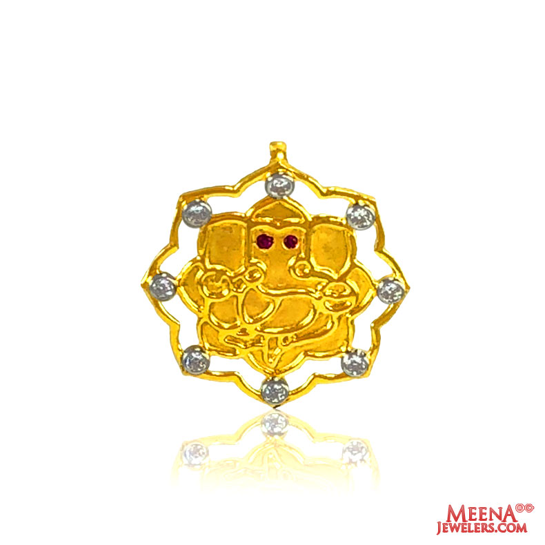 22 Kt Gold Lord Ganesh Pendant