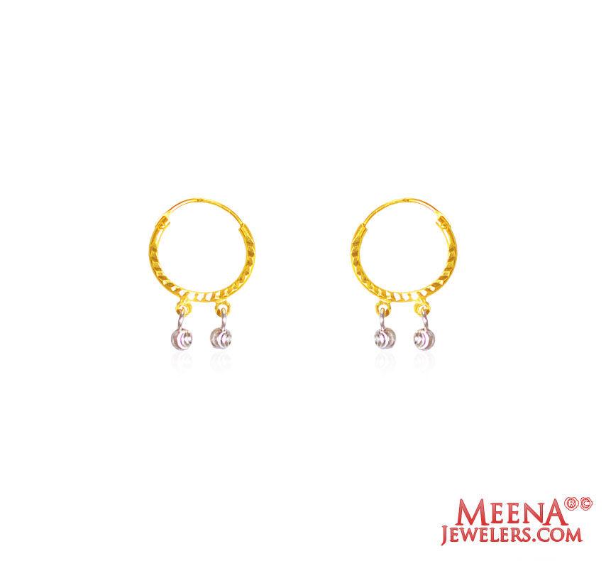 22 karat Gold Hoop Earrings