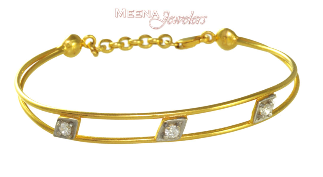 Baby Bangle(22K Gold) BjBa2089 22K Adjustable Gold