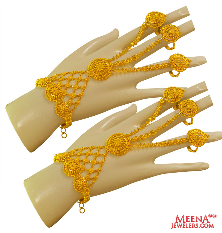 22Kt Gold Panja for Ladies (2 PC)