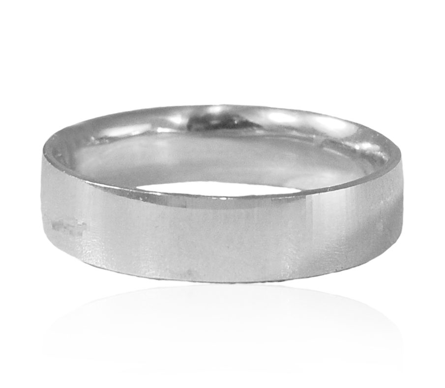 White Gold Wedding Band