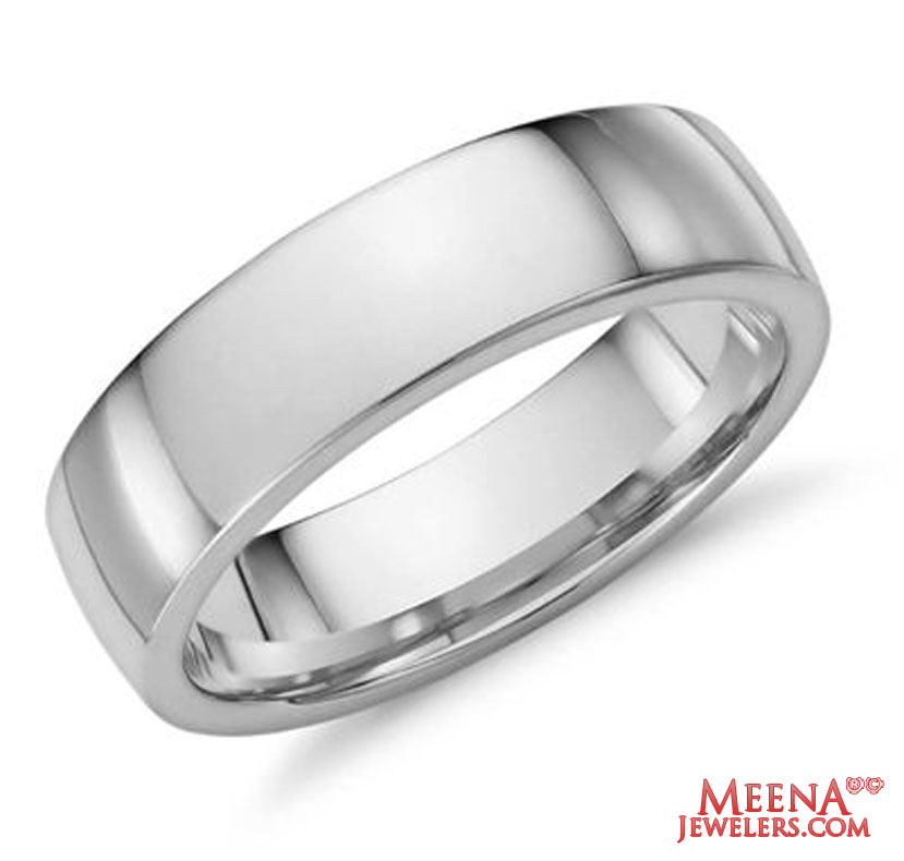 18 Kt White Gold Wedding Band