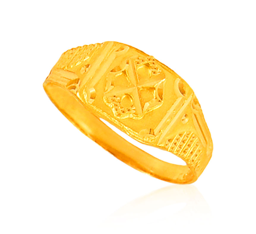 22kt gold mens ring