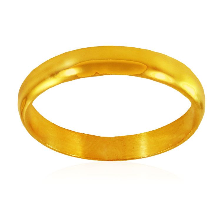 22k Yellow Gold Plain Band 