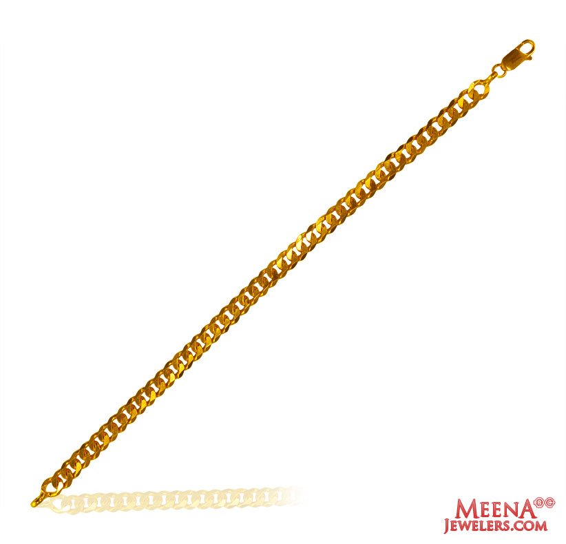 22K Gold Mens  Bracelet