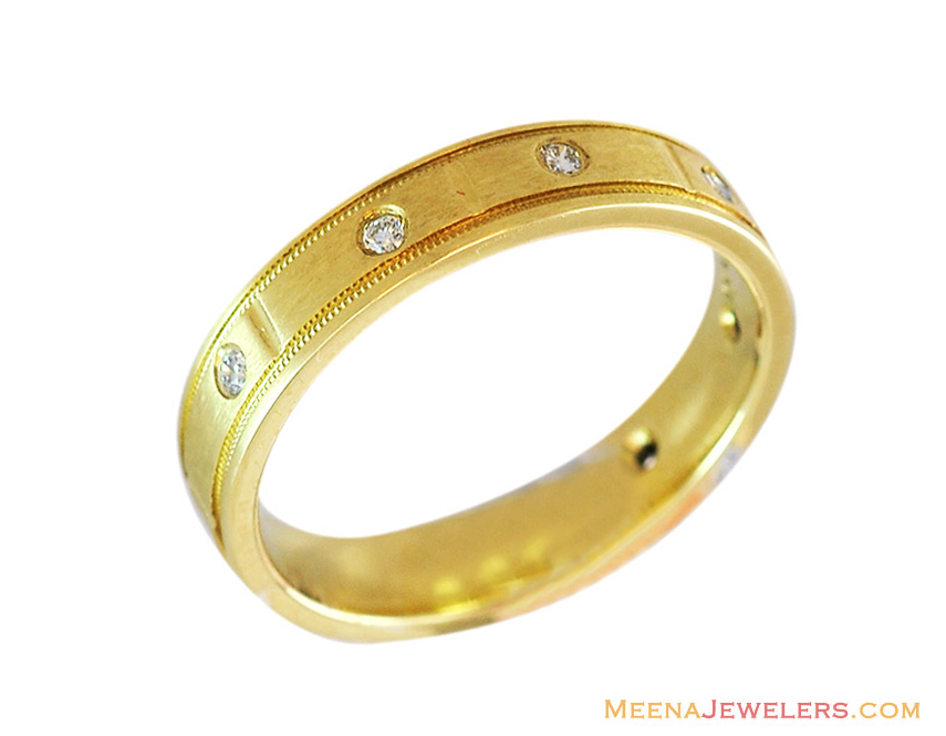 Mens Sturdy Diamond Ring 18K