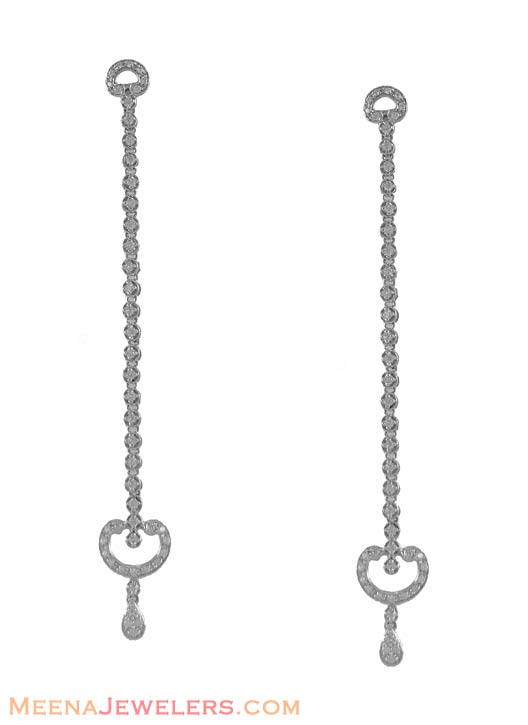 18K Gold Long Earrings