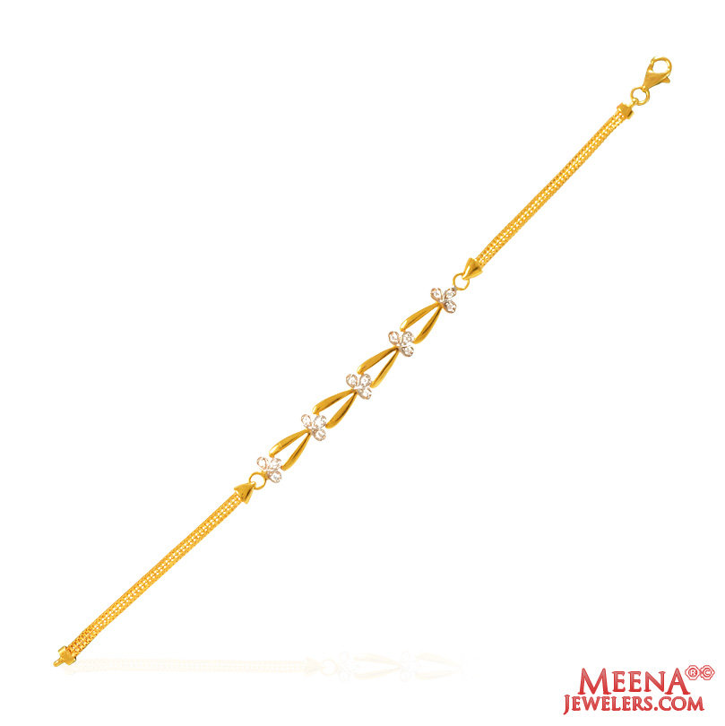 22Kt Gold CZ Bracelet