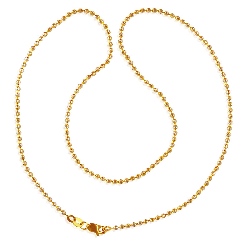 22k  Gold Balls Chain 