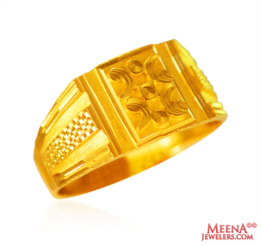 22 Karat Gold Mens Ring