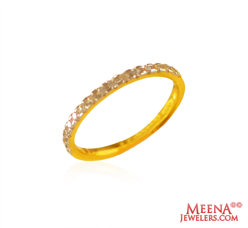 Ladies 22k Signity Band