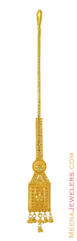 22Kt Gold Maang Tikka