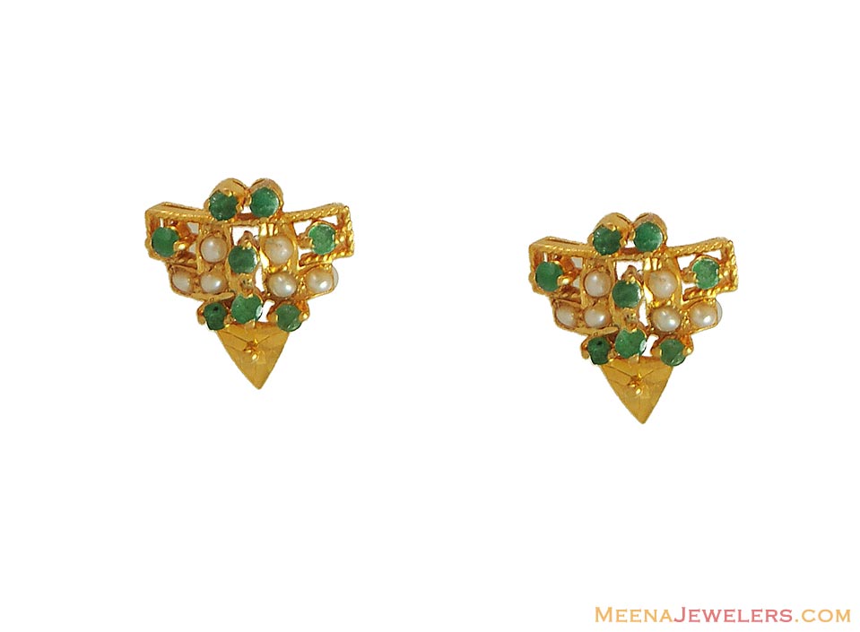 Emerald Earring (22K)