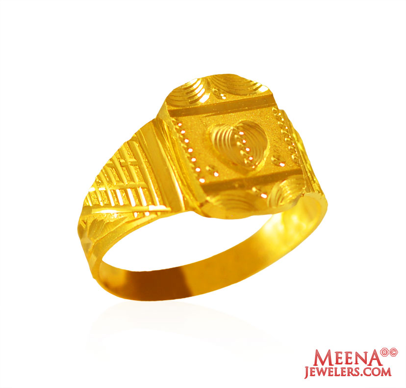 22k Mens Gold Ring 