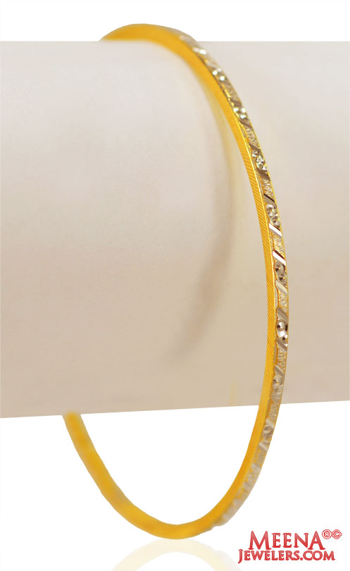 22 Gold Machine Bangles (1 pc)