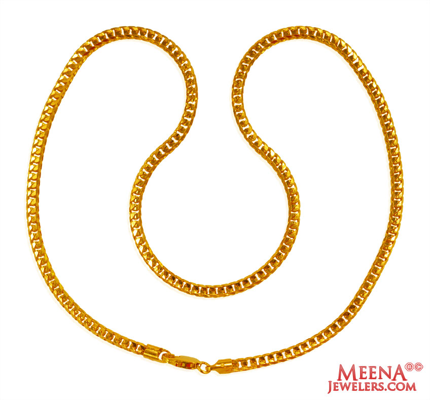 22K Gold Fox Chain (22 Inches)
