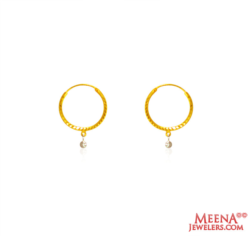22 kt Gold Hoop Earrings