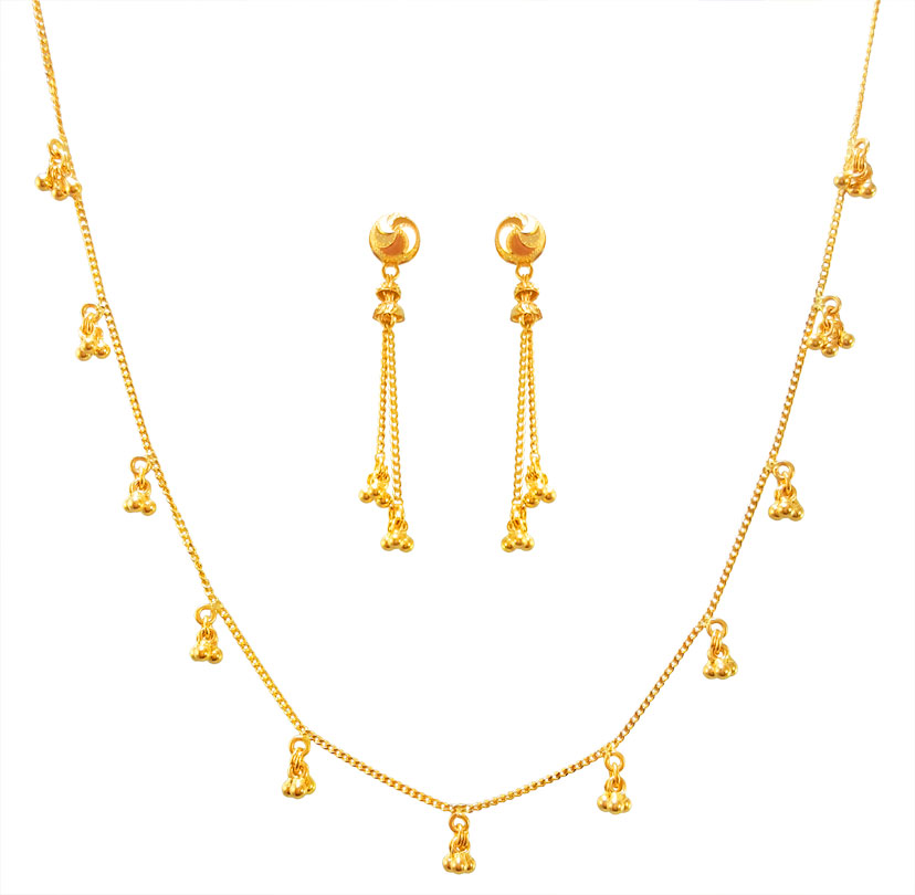 22kt Gold Necklace Set 