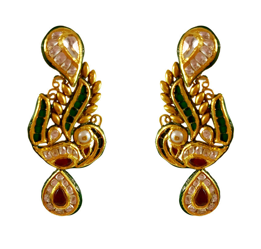 22KT Gold Antique Earrings