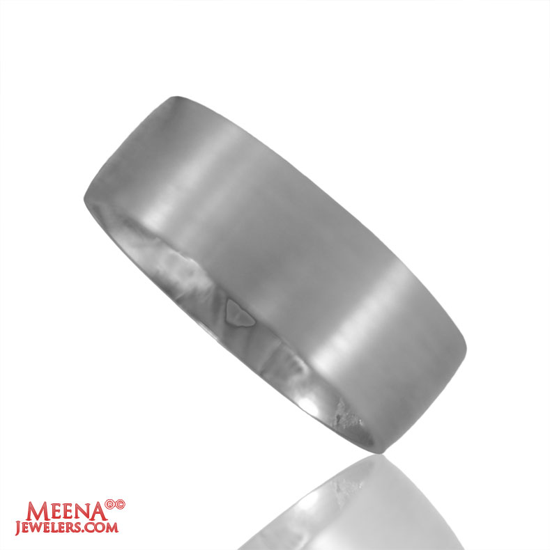 18 Kt White Gold Wedding Band