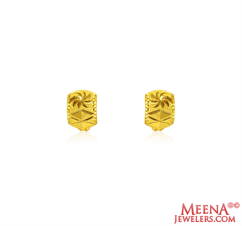 22Kt Gold Clip On Earrings