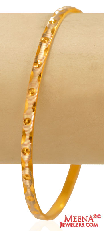 22kt Gold Two Tone Bangle (1 pc)