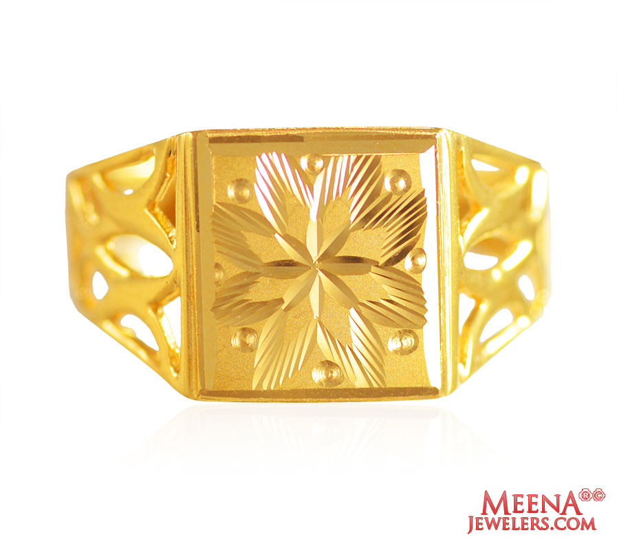 22 Karat Gold Mens Ring