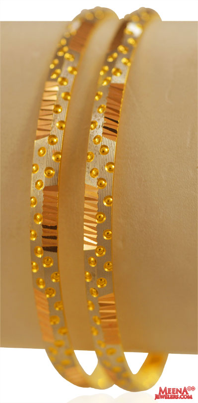 22k Gold Bangles (2PC)