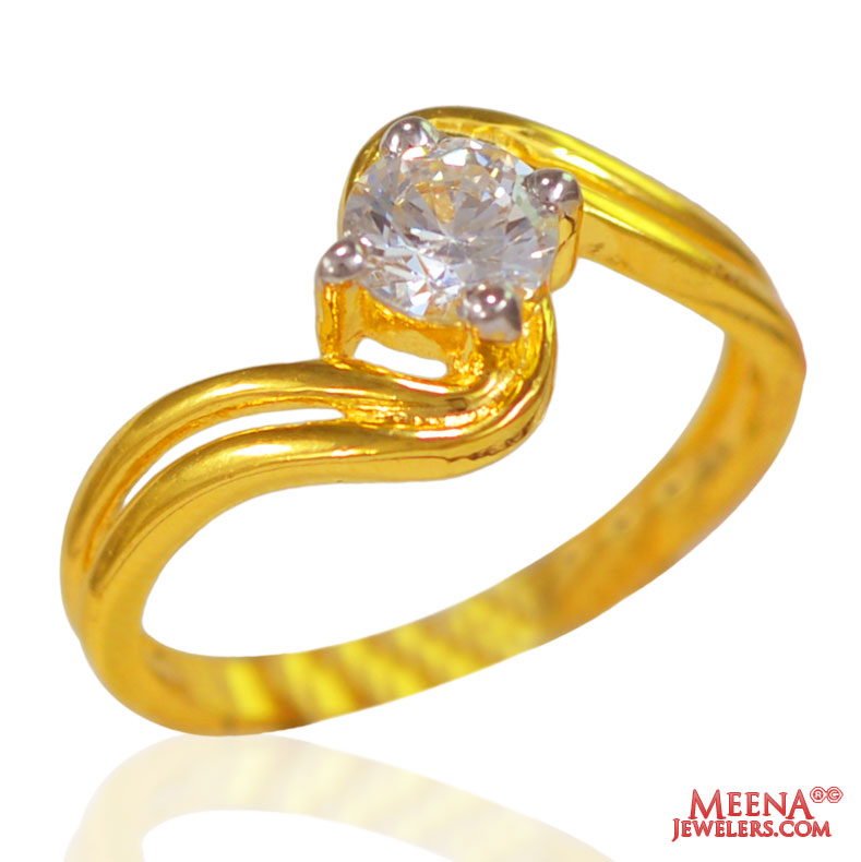 22 kt Gold Studded Ring