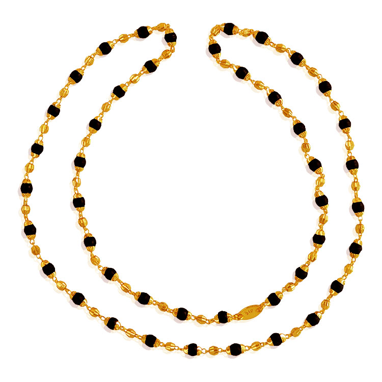 22 Karat Gold Holy Tulsi Mala