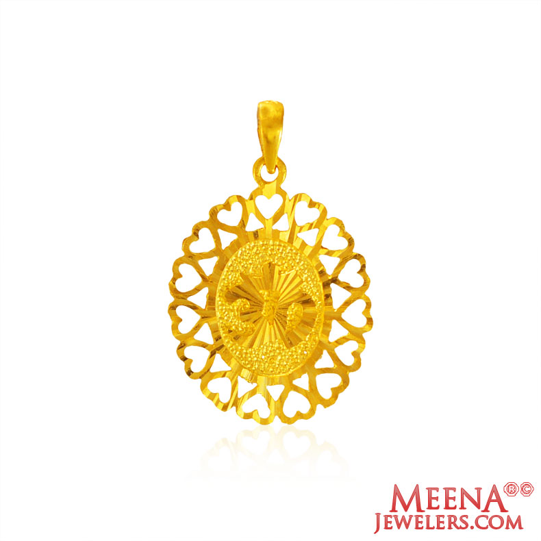 22 Karat Gold OM Pendant