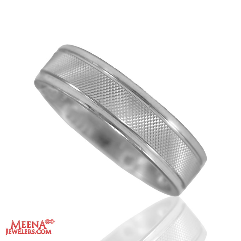 18 Kt White Gold Band
