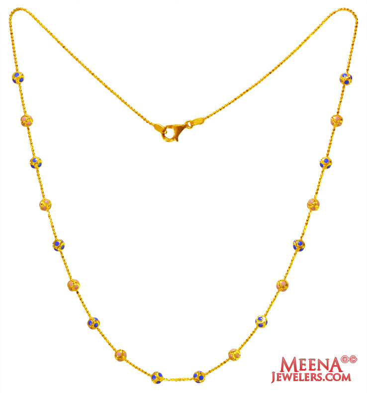 22k Gold Beads Chain