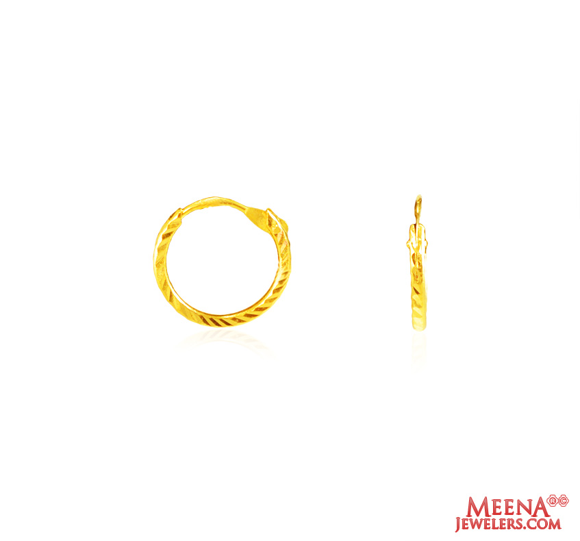 22Kt Gold Hoop Earrings