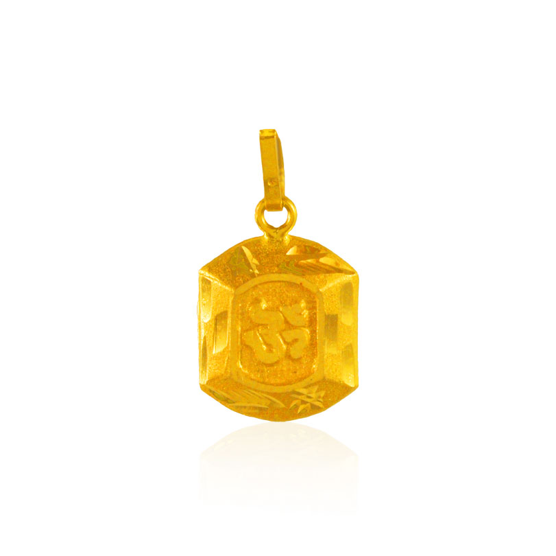 22kt Gold OM Pendant