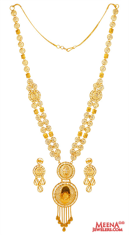 22k Gold Turkish Necklace Set 
