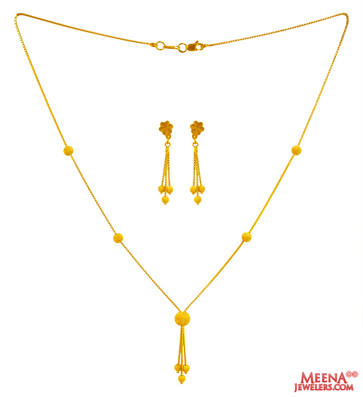 22 Karat Gold Necklace Set